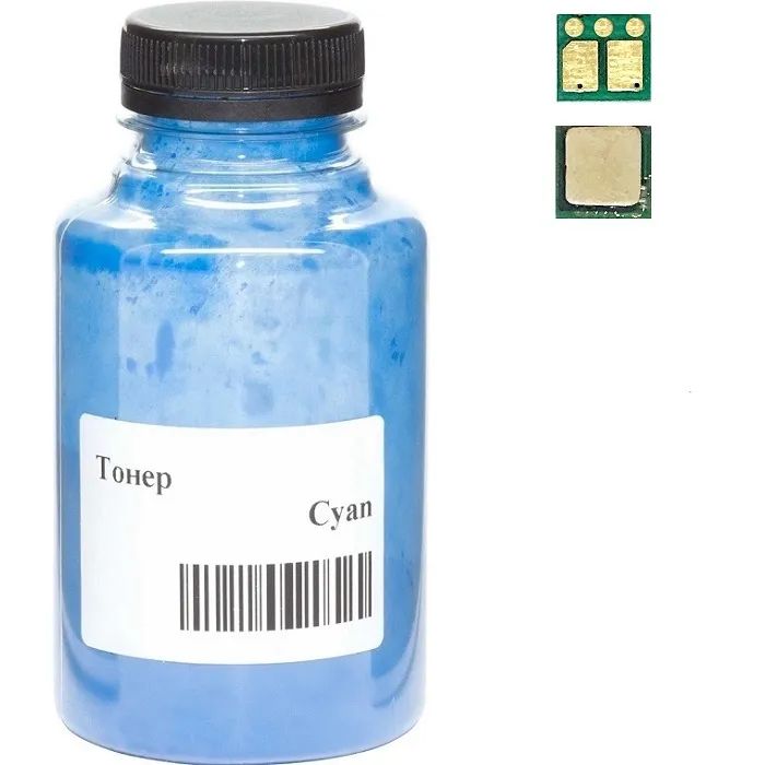 Тонер Canon 067 35г +chip CYAN MF651Cw/MF655Cdw/MF657Cdw 1.25K AHK (50000375)