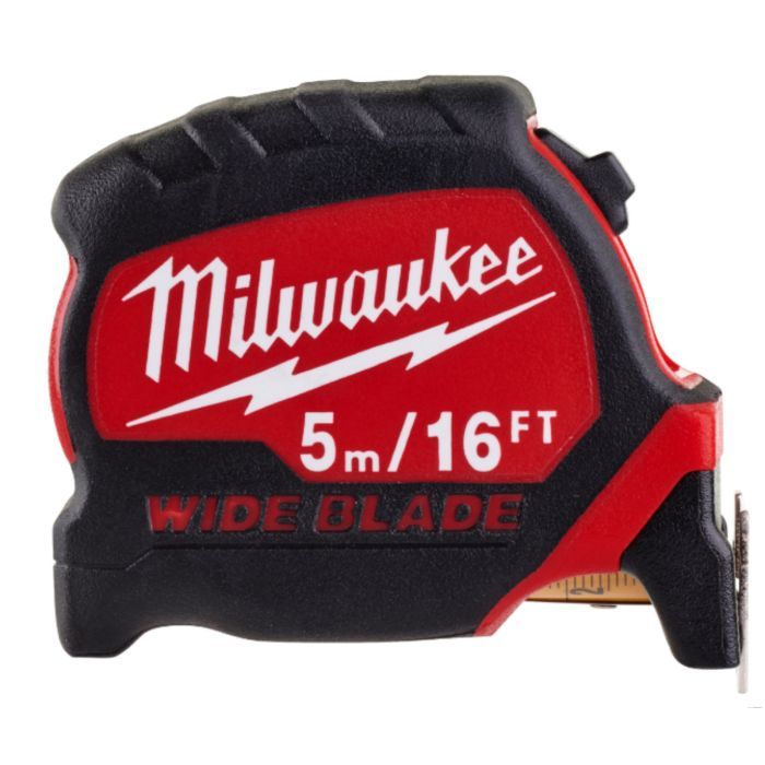 Рулетка Milwaukee Премиум 3 широким полотном 5м(16ft)/33мм, футовая (4932471817)
