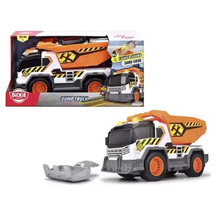 Спецтехніка Dickie Toys Самоскид зі звук. та світл. ефект., 30 см (3306025) зображення 6
