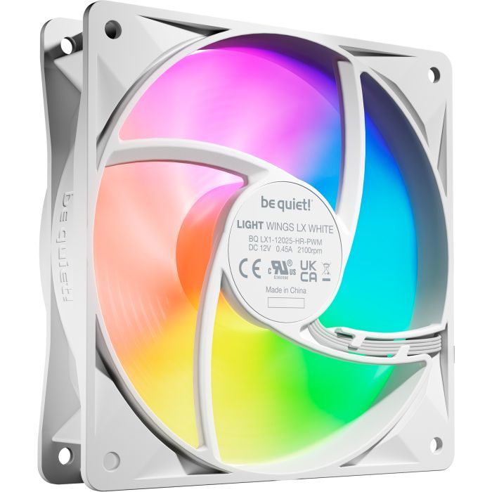 Кулер для корпуса Be quiet! LIGHT WINGS LX 120mm PWM high-speed білий (BL125) изображение 2