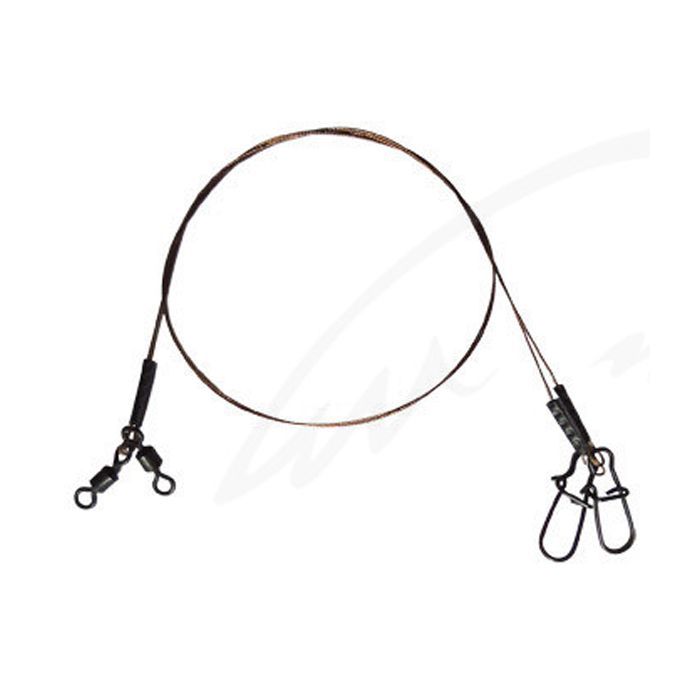 Поводок Ukrspin Orange Spinning плетеный сталь AFW 1х19 12см 5кг(10lb)/0.2мм (1590.01.52) изображение 2