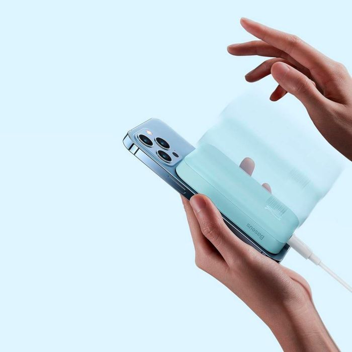 Батарея универсальная Baseus Wireless Magnetic Mini 10000mAh 20W, White (PPCX030002\PPCXM10) (P10022100212-00) изображение 10