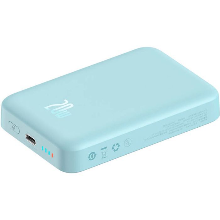 Батарея универсальная Baseus Wireless Magnetic Mini 10000mAh 20W, White (PPCX030002\PPCXM10) (P10022100212-00) изображение 6