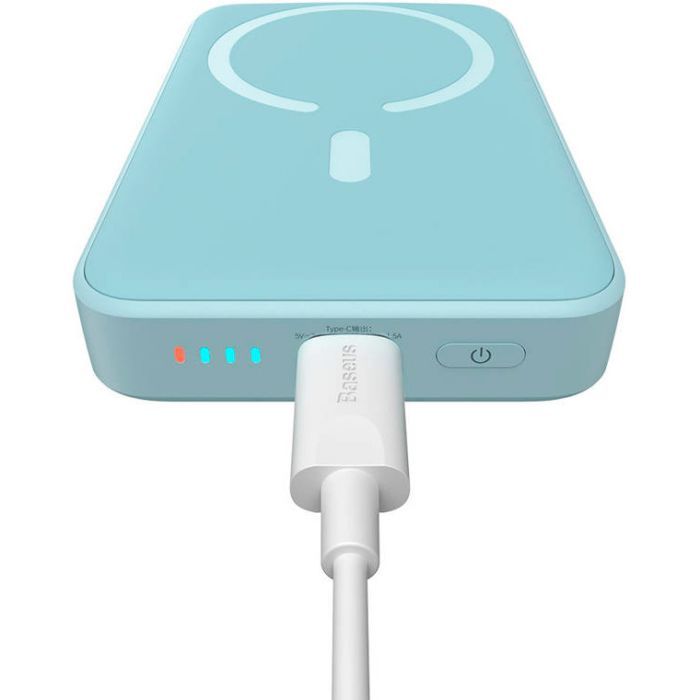 Батарея универсальная Baseus Wireless Magnetic Mini 10000mAh 20W, White (PPCX030002\PPCXM10) (P10022100212-00) изображение 7