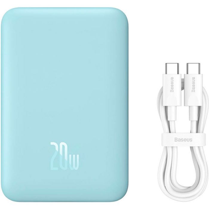 Батарея универсальная Baseus Wireless Magnetic Mini 10000mAh 20W, White (PPCX030002\PPCXM10) (P10022100212-00) изображение 8