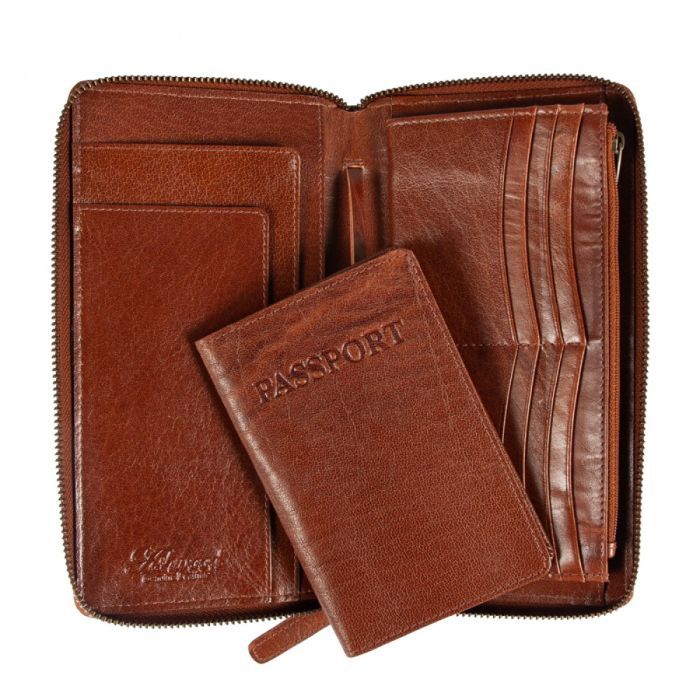 Портмоне Ashwood Дорожное TW01 Chestnut (TW01 CHESTNUT) изображение 5