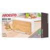Хлебница Ardesto Midori 33х13х18см, метал, бамбук, білий (AR0914WB) изображение 11
