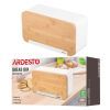 Хлебница Ardesto Midori 33х13х18см, метал, бамбук, білий (AR0914WB) изображение 12