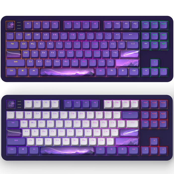 Клавиатура Dark Project ALU87 Celestial ABS RGB Mech G3MS Voidstone Violet (DPKB_CELESTIAL_87_ANSI_UA) изображение 2