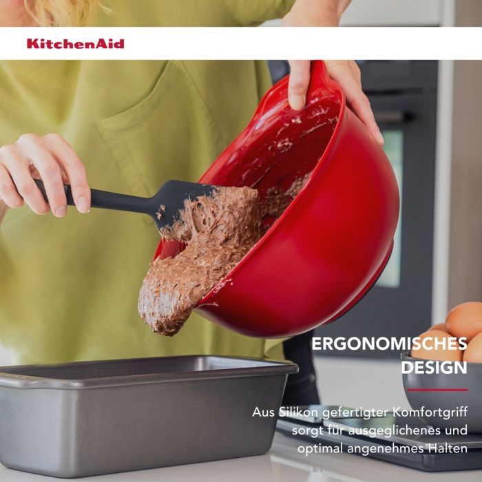 Лопатка кухонная KitchenAid Coreline для тіста, 30 см, сірий (KAS031OHCGG) изображение 7