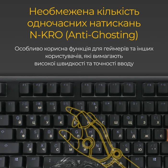 Клавиатура Ducky One 3 Cherry MX Red RGB UA USB White (DKON2108ST-RUAPXPWWWSC1) изображение 9