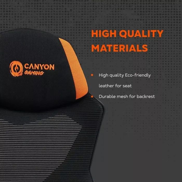 Кресло игровое Canyon Wave MCH02 Mesh Black/Orange (CNE-MCH02) изображение 10