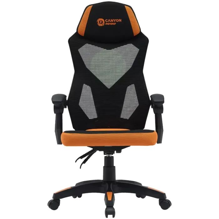 Кресло игровое Canyon Wave MCH02 Mesh Black/Orange (CNE-MCH02)
