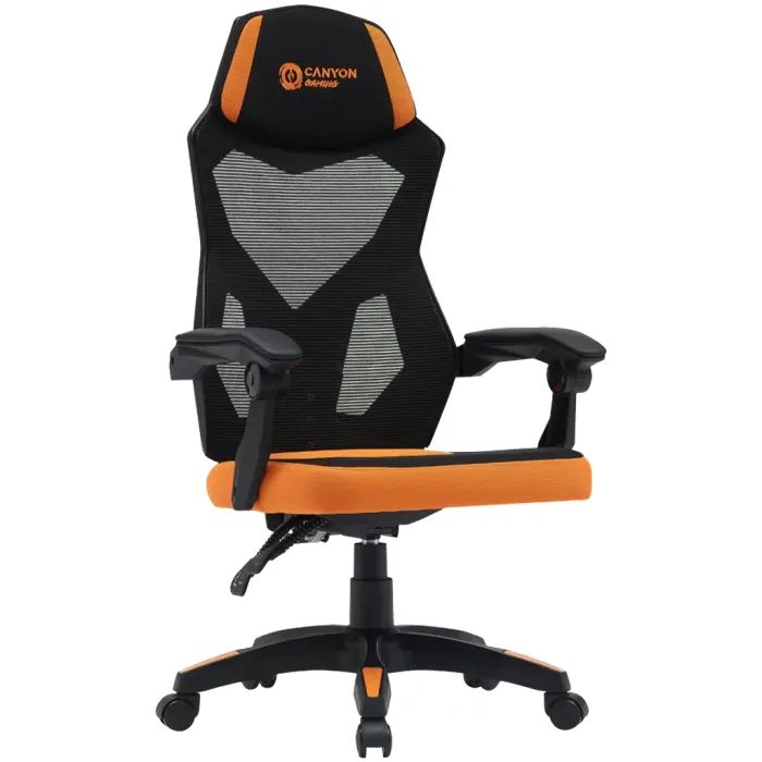 Кресло игровое Canyon Wave MCH02 Mesh Black/Orange (CNE-MCH02) изображение 2