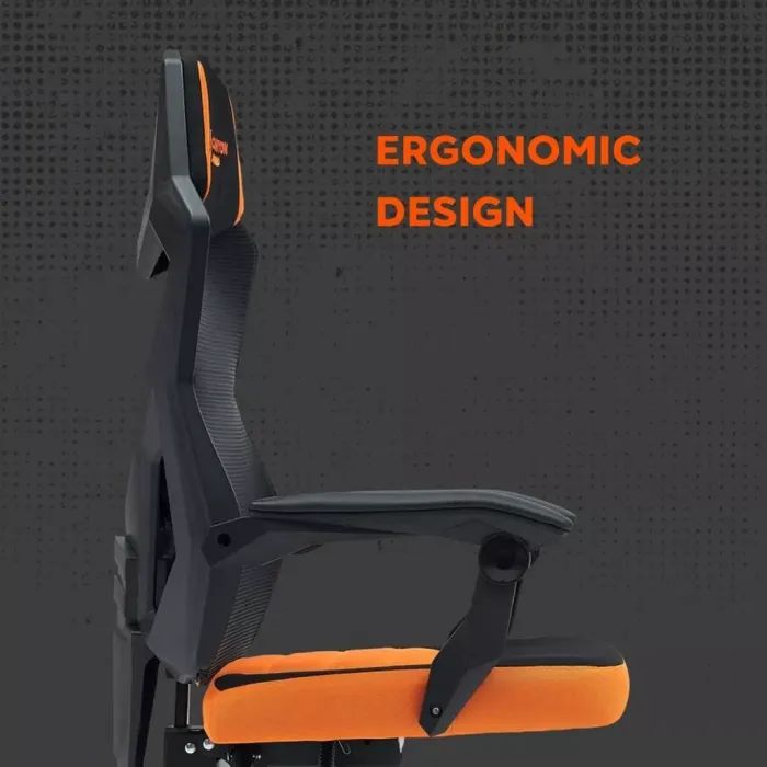 Кресло игровое Canyon Wave MCH02 Mesh Black/Orange (CNE-MCH02) изображение 6