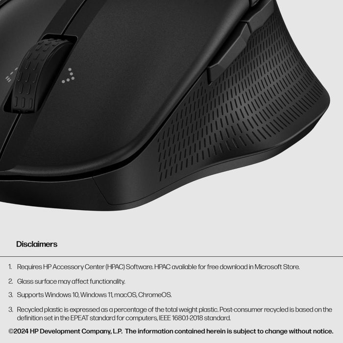Мышка HP 480 Comfort Bluetooth Black (8T6M3AA) изображение 7