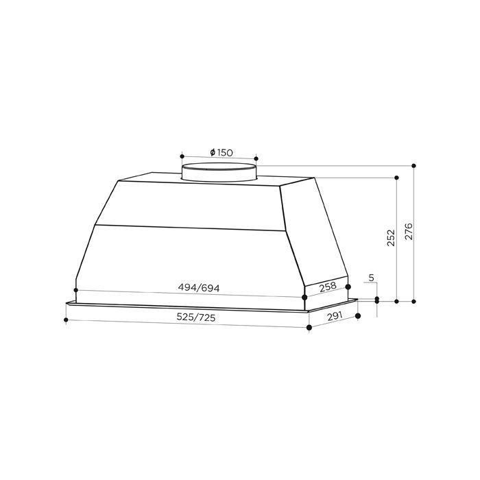 Витяжка кухонна Faber BI 70 SS 2LS (305.0588.063) зображення 7