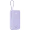 Батарея универсальная Canyon 10000mAh OnPower 101 PD/22.5W built-in cable Purple (CNS-CPB101PU) изображение 3
