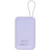 Батарея универсальная Canyon 10000mAh OnPower 101 PD/22.5W built-in cable Purple (CNS-CPB101PU) изображение 4
