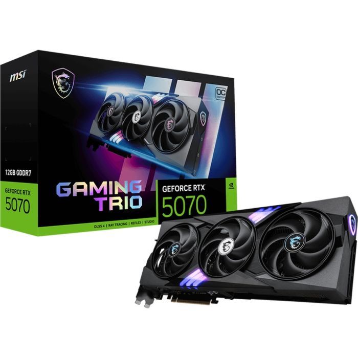 Видеокарта MSI GeForce RTX5070 12Gb GAMING TRIO OC (RTX 5070 12G GAMING TRIO OC) изображение 7