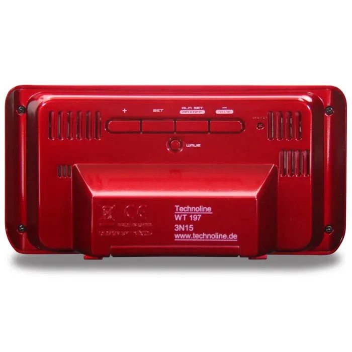 Настольные часы Technoline WT197 Red (DAS302981) изображение 4