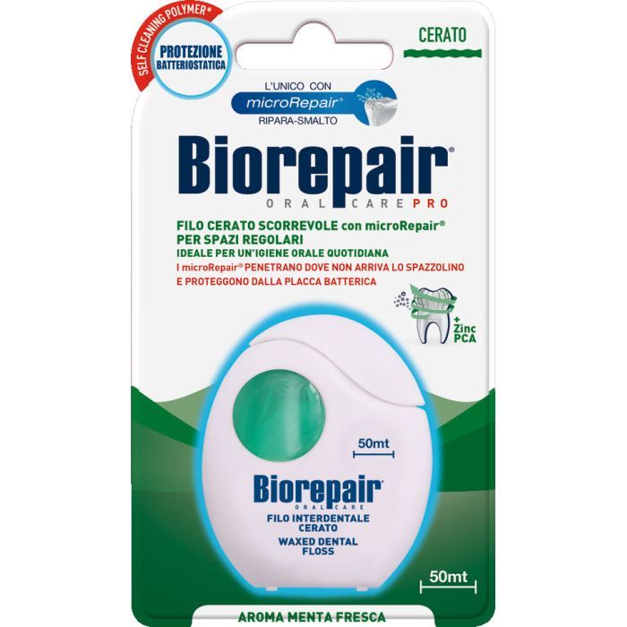 Зубная нить Biorepair Ежедневная защита с гидроксиапатитом 50 м (8017331038826)