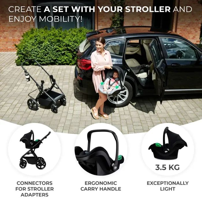 Автокресло Kinderkraft Mink Pro i-Size переноска Black (KCMINKPRBLK0000) (5902533923236) изображение 11