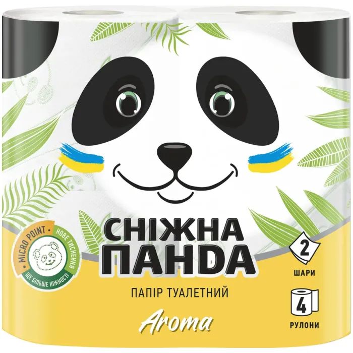 Туалетний папір Сніжна Панда Super Absorb Aroma 2 шари 4 рулони (4820183972934)