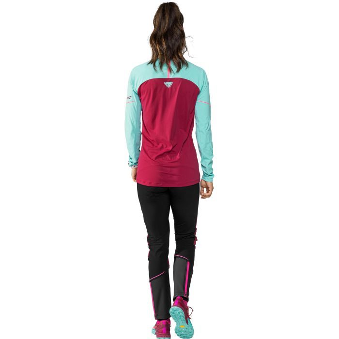 Лонгслив Dynafit Alpine Pro L/S Tee Wms 71157 6212 - 46/40 (L) - бордовий/блакитний (016.002.2209) изображение 3