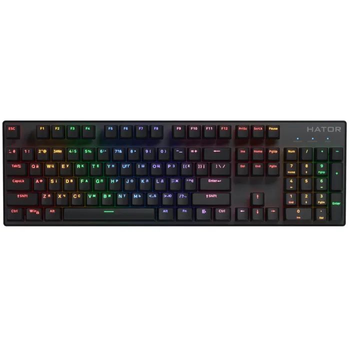 Клавиатура Hator Icefall Mecha Rainbow USB Black (HTK104UA)