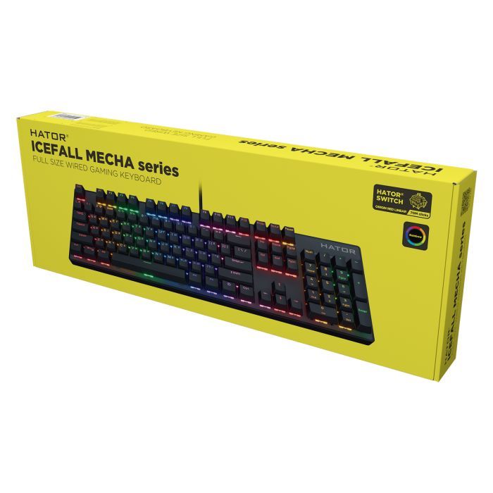 Клавиатура Hator Icefall Mecha Rainbow USB Black (HTK104UA) изображение 6
