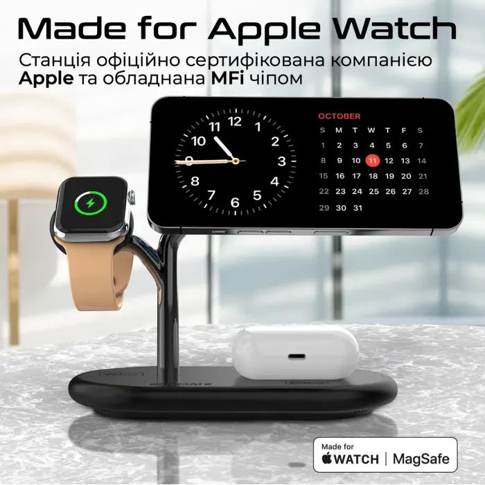 Зарядний пристрій Promate synergy-pro.black зображення 4