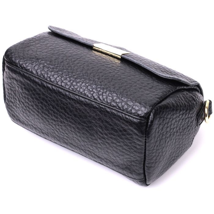 Сумка Vintage Из натуральной кожи Черная (22405) изображение 5