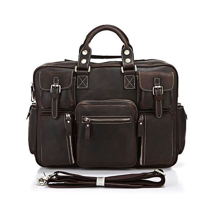 Сумка Vintage Коричневая (14757) изображение 2