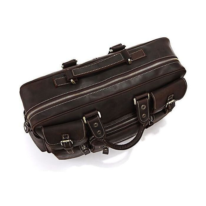 Сумка Vintage Коричневая (14757) изображение 7