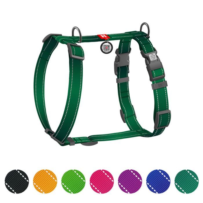 Шлей для собак WAUDOG Nylon Mono анатомическая H-образная с