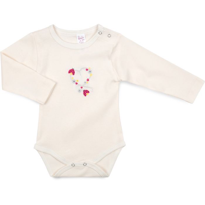 Боди детское Breeze с сердечком (1027-74G-cream)
