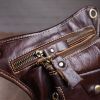 Сумка Vintage На пояс Коричневая (14939) изображение 12