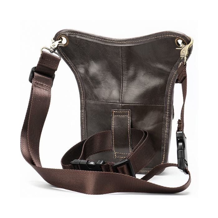 Сумка Vintage На пояс Коричневая (14939) изображение 2