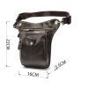 Сумка Vintage На пояс Коричневая (14939) изображение 4