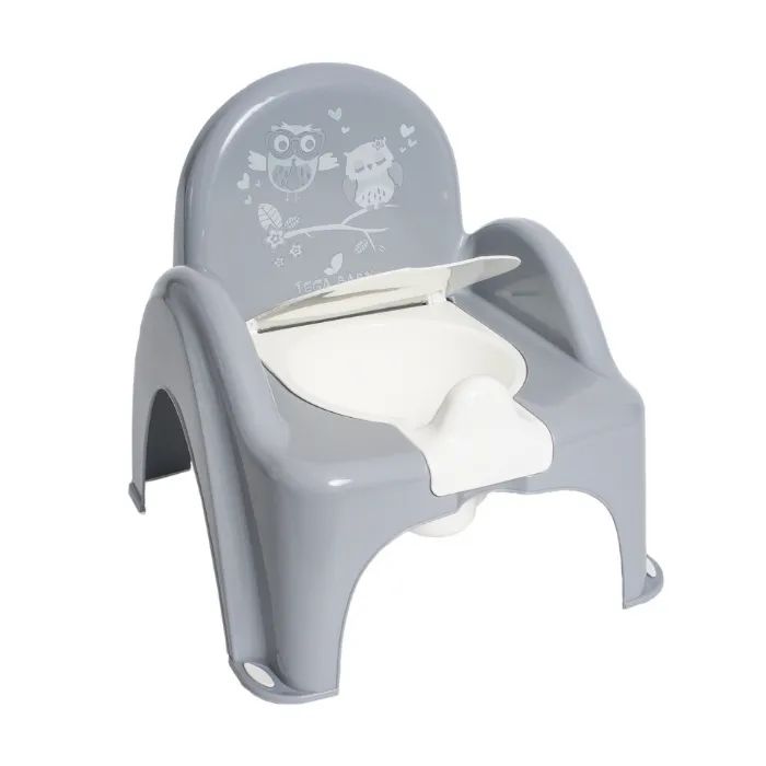 Горшок Tega Baby OWLS стілець,з музикою, антиковзкий grey (PO-064-106)