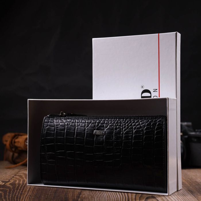 Гаманець Bond Accessories З натуральної шкіри Чорна (22049) зображення 10