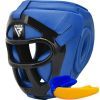 Боксерский шлем RDX T1 Grill Full Blue M (HGR-T1FU-M)