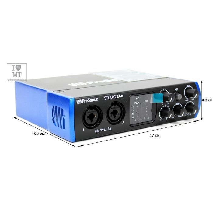 Аудіоінтерфейс PreSonus Studio 24c (228476) зображення 2
