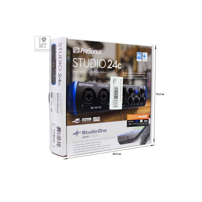 Аудіоінтерфейс PreSonus Studio 24c (228476) зображення 7