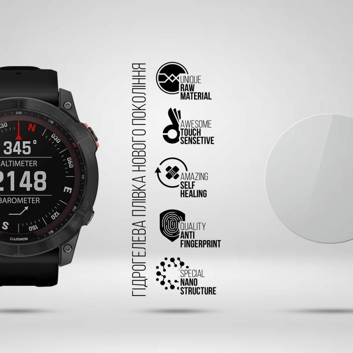 Пленка защитная Armorstandart Garmin Fenix 7X Solar 51mm 6 pcs (ARM85996) изображение 2