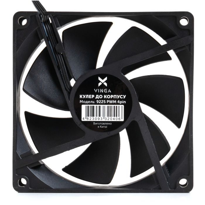 Кулер для корпуса Vinga 9225 PWM 4pin ОЕМ изображение 3