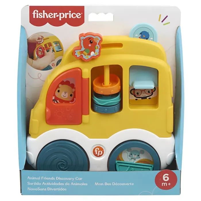 Розвиваюча іграшка Fisher-Price Веселі тварини Автомобіль (HXK32) зображення 2