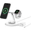 Зарядное устройство Belkin 3in1 Magnetic Adjustable Pad Qi2 15W White (WIZ023VFWH) изображение 3