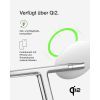Зарядное устройство Belkin 3in1 Magnetic Adjustable Pad Qi2 15W White (WIZ023VFWH) изображение 8